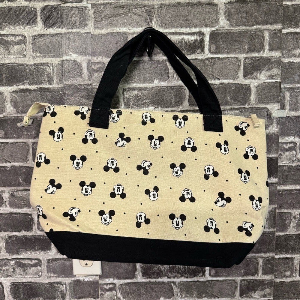 NEW Disney Store Mickey Mouse Expressions Cotton Canvas Tote Bag
